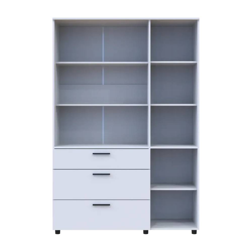 Шафа для одягу Doros Торн Білий 3 ДСП/3Ш (полиці) 135х51.6х200 (DRS-012056)