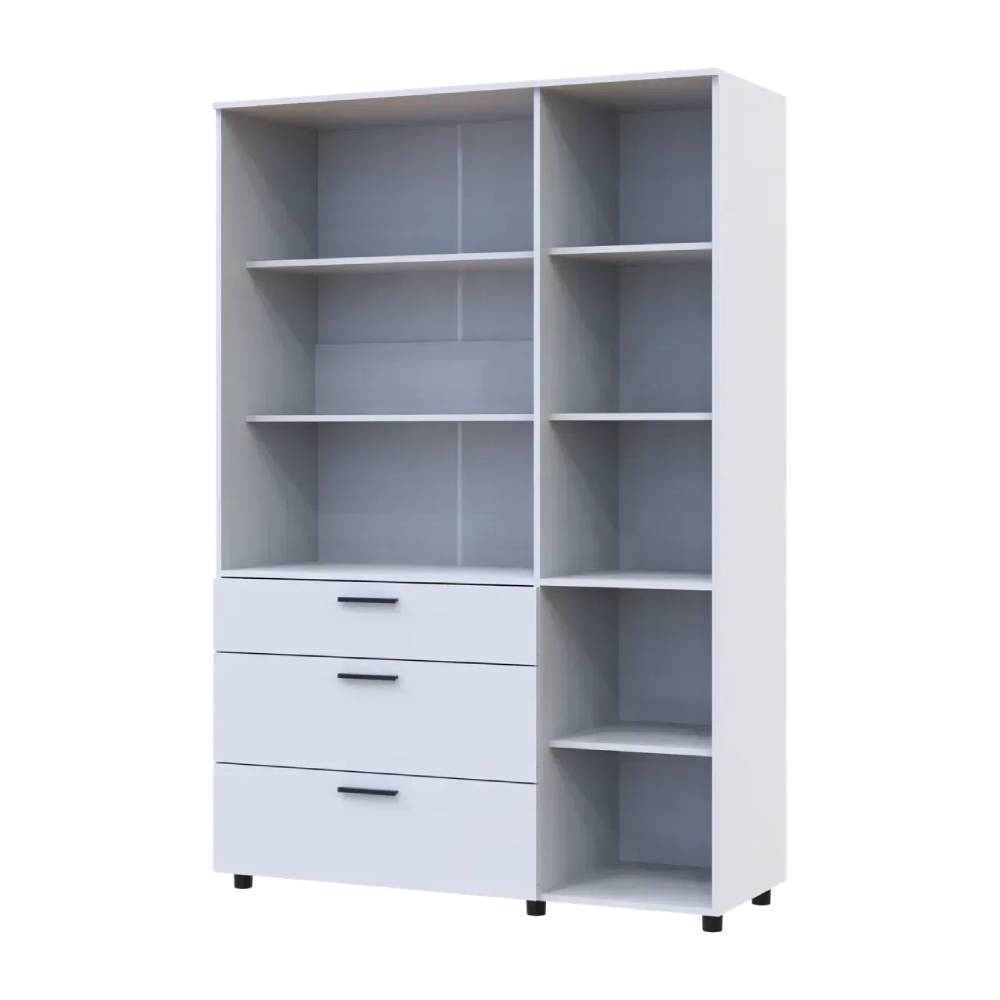Шафа для одягу Doros Торн Білий 3 ДСП/3Ш (полиці) 135х51.6х200 (DRS-012056)