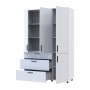 Шафа для одягу Doros Торн Білий 3 ДСП/3Ш (полиці) 135х51.6х200 (DRS-012056)