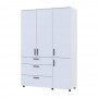 Шафа для одягу Doros Торн Білий 3 ДСП/3Ш (полиці) 135х51.6х200 (DRS-012056)