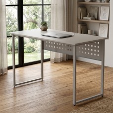 Стіл письмовий Майк Ferrum-decor 75x140x70 Сірий метал ДСП Кашемір 16 мм (FRD-108329)
