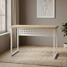 Стіл письмовий Майк Ferrum-decor 75x140x70 Білий метал ДСП Дуб Евок Прибережний 32 мм (FRD-108259)