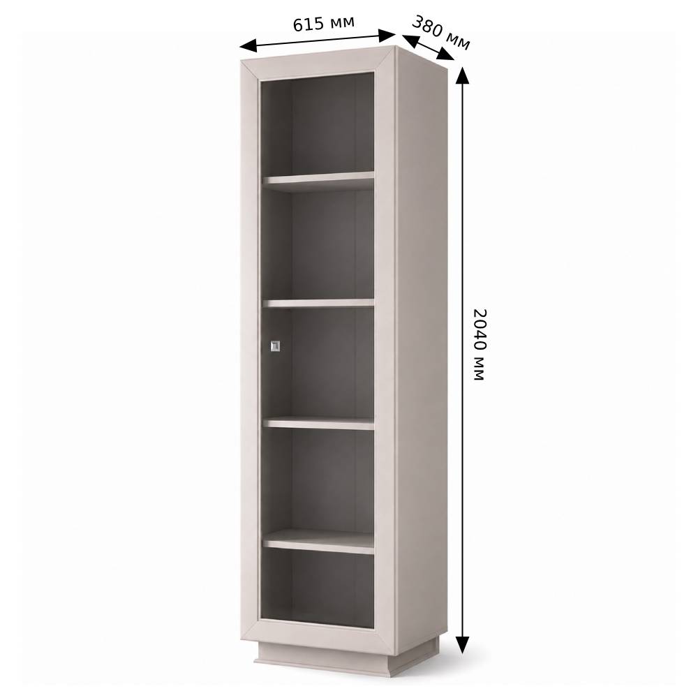 Витрина Ларго Классик ВМК (БРВ) REG1W 1 дверь Кашемир (BRW-131120)