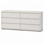 Комод на 6 ящиков LION АРТ-3 160х43х80 см Бетон Style (LION-045421)