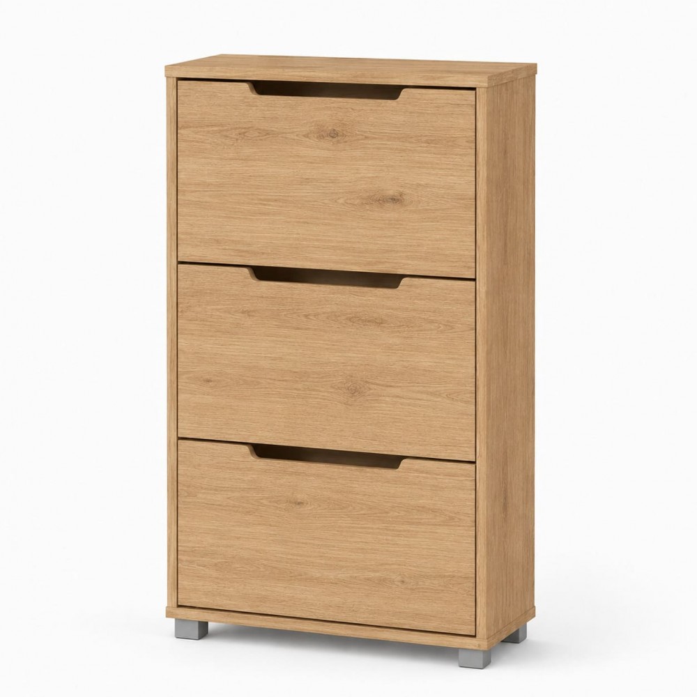 Тумба для взуття з ящиками LION ТО-2 70,4x28,2x123,4 см Дуб Артизан (LION-045324)