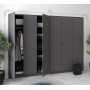 Шафа для одягу Doros Промо Антрацит 3+3 ДСП 270х48х204 (42005336) (DRS-012156)