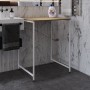 Стелаж-полиця Бафрум 401 Ferrum-decor для пральної машини 90x70,5x60,5 Білий метал ДСП Дуб Евок Прибережний 16 мм (FRD-107579)