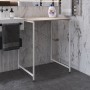 Стеллаж полка Бафрум 401 Ferrum-decor для стиральной машины 90x70,5x60,5 Белый металл ДСП Дуб Сан-Марино 16 мм (FRD-107359)