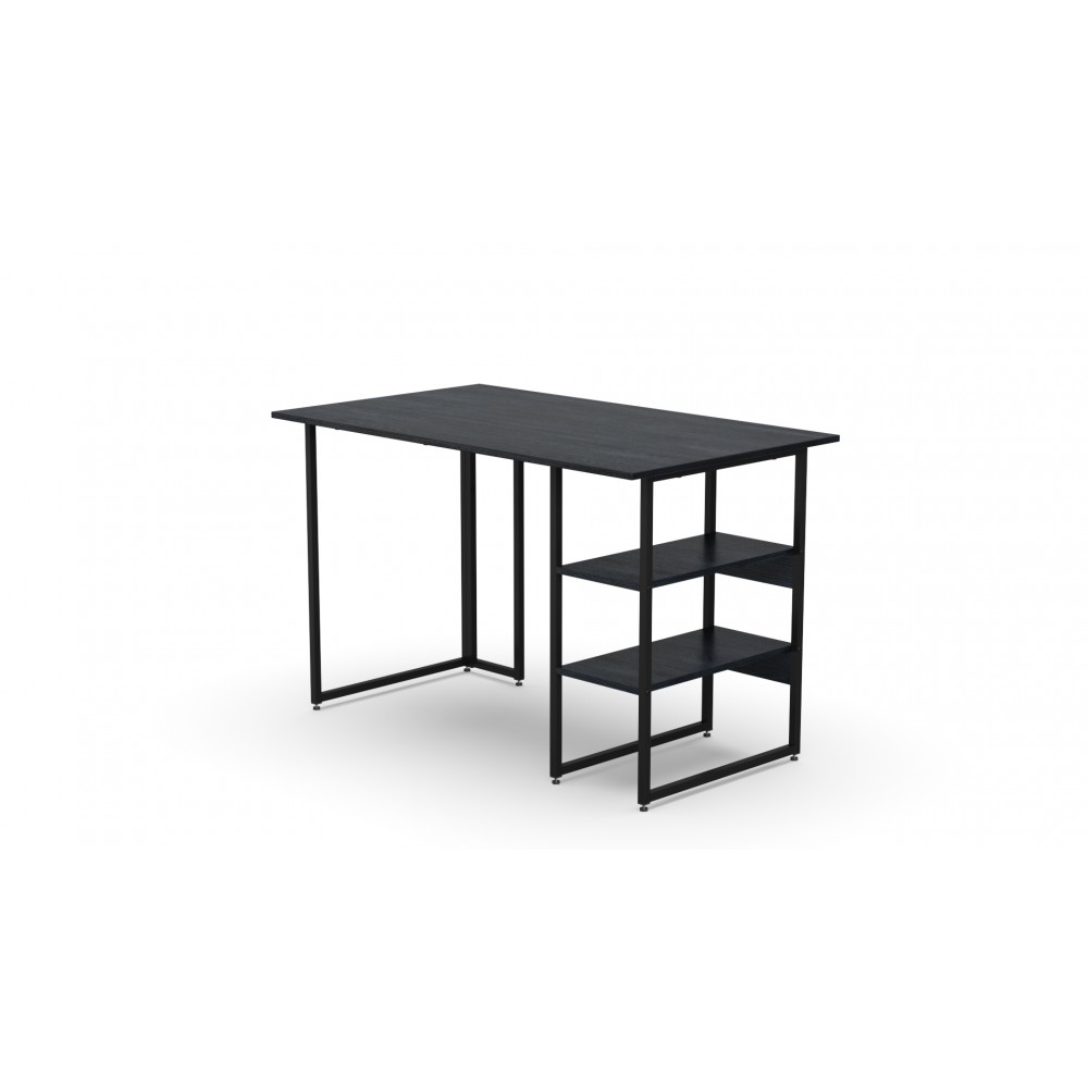 Стол письменный Кевин Ferrum-decor 75x100x70 Черный металл ДСП Каштан Арвадонна 16 мм (FRD-108099)