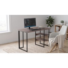 Стіл письмовий Кевин Ferrum-decor 75x100x60 Чорний метал ДСП Дуб Кремона Канолло 16 мм (FRD-108009)