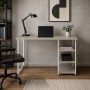 Стол письменный Кевин Ferrum-decor 75x100x70 Белый металл ДСП Кашемир 32 мм (FRD-108139)