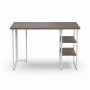 Стол письменный Кевин Ferrum-decor 75x120x60 Белый металл ДСП Дуб Кремона Канолло 32 мм (FRD-108019)