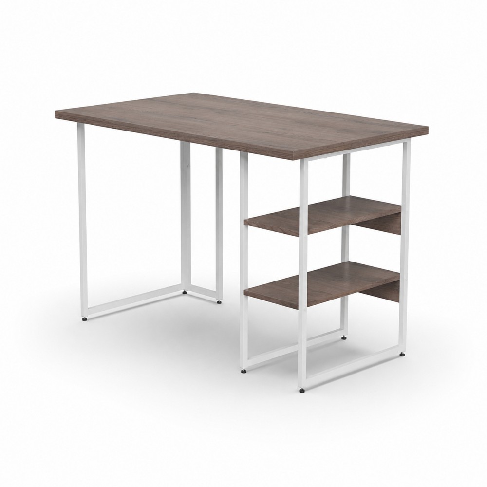 Стол письменный Кевин Ferrum-decor 75x120x60 Белый металл ДСП Дуб Кремона Канолло 32 мм (FRD-108019)