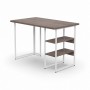 Стол письменный Кевин Ferrum-decor 75x120x60 Белый металл ДСП Дуб Кремона Канолло 32 мм (FRD-108019)