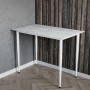 Стол универсальный Prime Ferrum-decor 750x1200x600 Белый металл ДСП Бетон 16 мм (FRD-107699)
