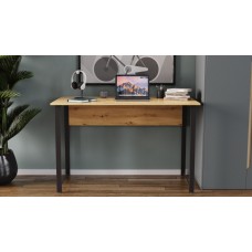 Комп'ютерний стіл Ferrum-decor Курт 75x120x60 чорний ДСП Дуб Артизан 16 мм (FRD-107149)