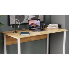 Комп'ютерний стіл Ferrum-decor Курт 75x100x70 білий ДСП Дуб Артизан 16 мм (FRD-107139)