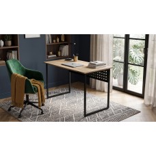 Стіл письмовий Майк Ferrum-decor 75x120x70 Чорний метал ДСП Дуб Евок Прибережний 16 мм (FRD-108249)