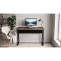 Стол письменный Майк Ferrum-decor 75x100x60 Черный металл ДСП Дуб Кремона Канолло 16 мм (FRD-108189)