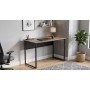Стол письменный Майк Ferrum-decor 75x100x60 Черный металл ДСП Дуб Кремона Канолло 16 мм (FRD-108189)
