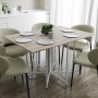 Стол раскладной трансформер книжка Морис 3 Ferrum-decor 75x130x90 Белый металл ДСП Дуб Сан-Марино 16 мм (FRD-107419)