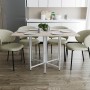 Стол раскладной трансформер книжка Морис 3 Ferrum-decor 75x130x90 Белый металл ДСП Дуб Сан-Марино 16 мм (FRD-107419)