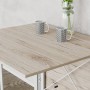 Обідній стіл трансформер книжка Оріон Pro Ferrum-decor 75x152x90 Білий метал ДСП Дуб Сан-Марино 16 мм (FRD-107409)