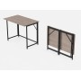 Стол трансформер раскладной Слай Ferrum-decor 75x100x60 Черный металл ДСП Дуб Кремона Канолло 16 мм (FRD-107819)