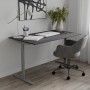 Стол письменный Space Ferrum-decor 750x1400x700 Серый металл ДСП Каштан Арвадонна 16 мм (FRD-107989)