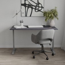 Стіл письмовий Space Ferrum-decor 750x1400x600 Сірий метал ДСП Каштан Арвадонна 16 мм (FRD-107959)