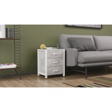 Тумба універсальна Ferrum-decor Вів'єн 3 50x41x40 білий ДСП Бетон 16 мм (FRD-106929)