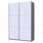 Шкаф купе Doros G-Caiser Антрацит/Белый 2 ДСП / 3 части 160х60х240 (42005410) (DRS-012243)