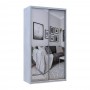 Шафа-купе Doros Сити Лайт Сосна Натти 2 Дзеркала 120х60х225 (DRS-011960)