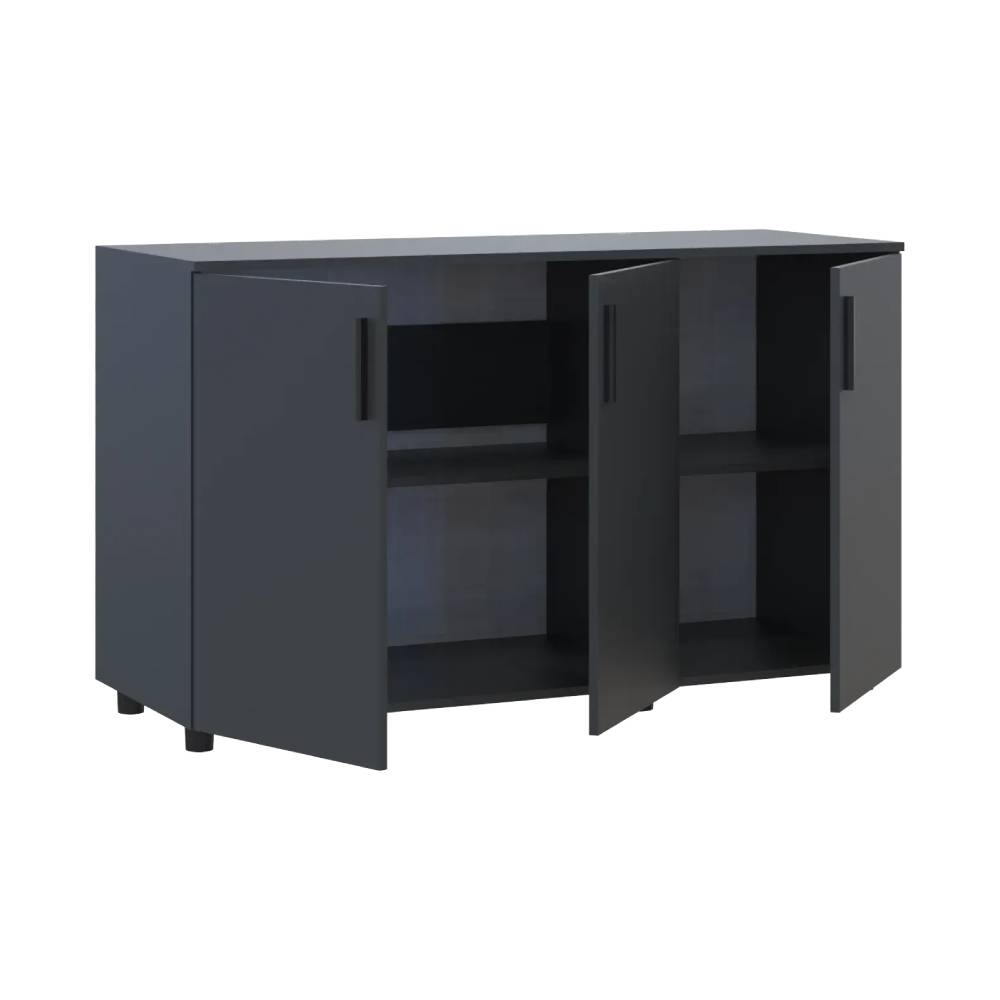 Комод Doros Торн Антрацит 3 ДСП 135х51.6х80 (DRS-012097)