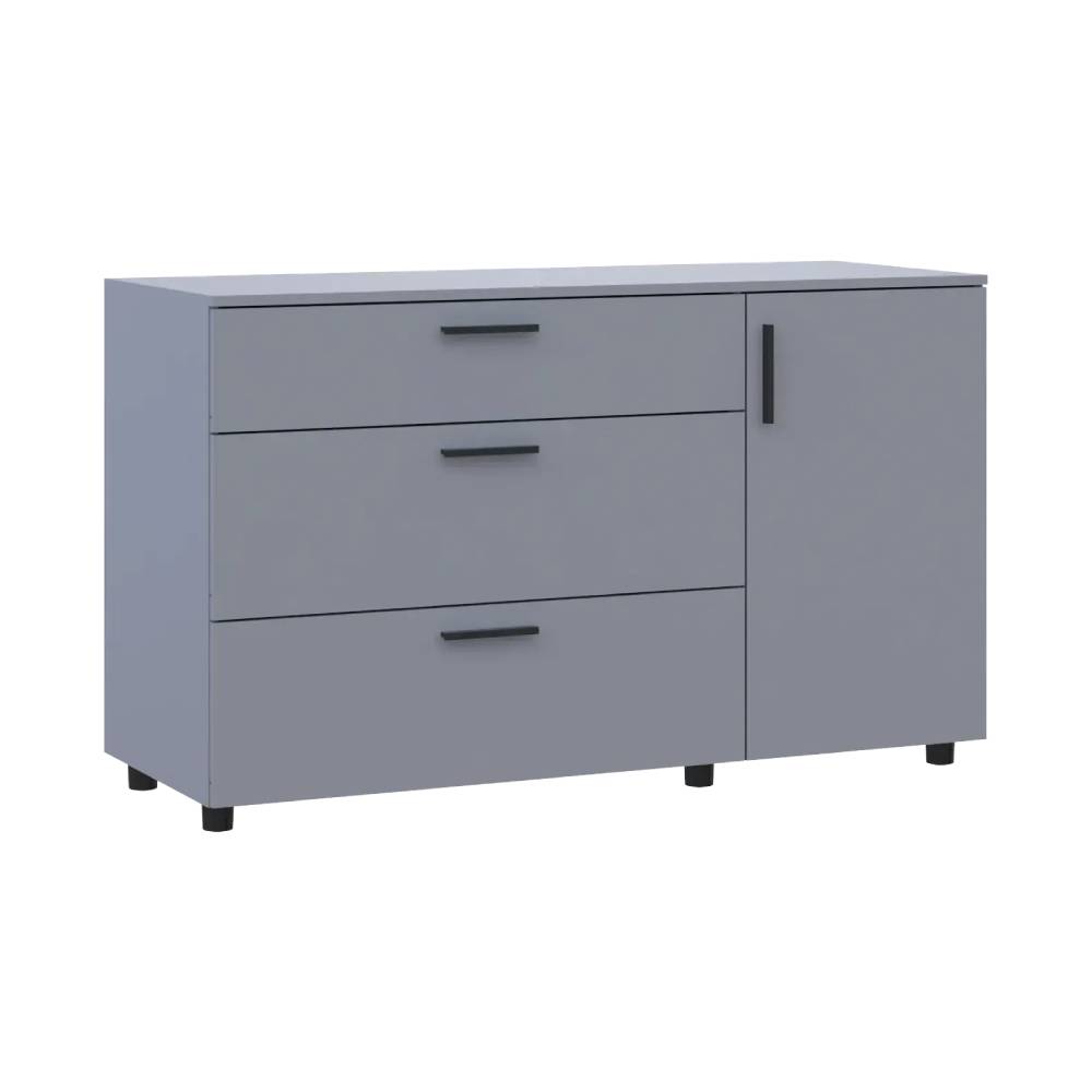Комод Doros Торн Сірий 3Ш/1Д 135х51.6х80 (DRS-012107)