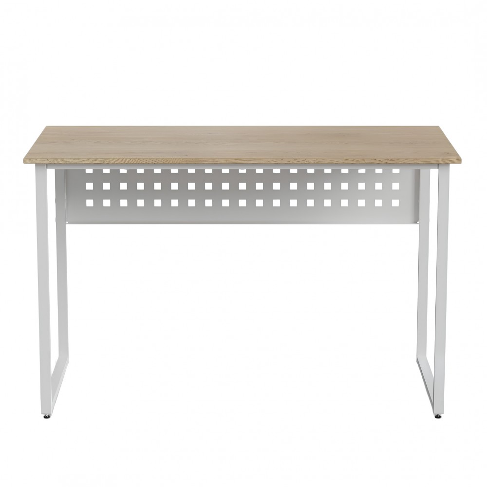 Стол письменный Майк Ferrum-decor 75x120x60 Белый металл ДСП Дуб Кремона Торро 16 мм (FRD-108340)