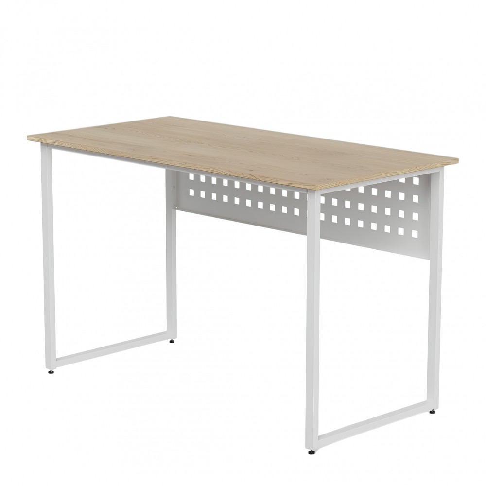 Стол письменный Майк Ferrum-decor 75x120x60 Белый металл ДСП Дуб Кремона Торро 16 мм (FRD-108340)