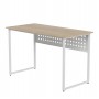 Стол письменный Майк Ferrum-decor 75x120x60 Белый металл ДСП Дуб Кремона Торро 16 мм (FRD-108340)