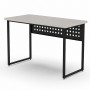 Стол письменный Майк Ferrum-decor 75x140x70 Черный металл ДСП Кашемир 32 мм (FRD-108330)