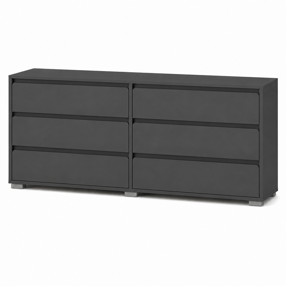 Комод на 6 ящиков LION АРТ-3 160х43х80 см Антрацит (LION-045423)