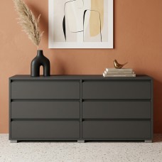 Комод на 6 ящиков LION АРТ-3 160х43х80 см Антрацит (LION-045423)