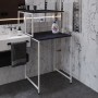 Стелаж-полиця Бафрум 402 Ferrum-decor для пральної машини 133,5x70,5x60,5 Білий метал ДСП Каштан Арвадонна 16 мм (FRD-107590)