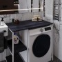 Стелаж-полиця Бафрум 405 Ferrum-decor для пральної машини 90x101x60,5 Білий метал ДСП Каштан Арвадонна 16 мм (FRD-107620)