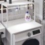 Стелаж-полиця Бафрум 402 Ferrum-decor для пральної машини 133,5x70,5x60,5 Білий метал ДСП Білий 16 мм (FRD-107370)