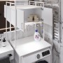 Стелаж-полиця Бафрум 404 Ferrum-decor для пральної машини 178x70,5x60,5 Білий метал ДСП Білий 16 мм (FRD-107390)