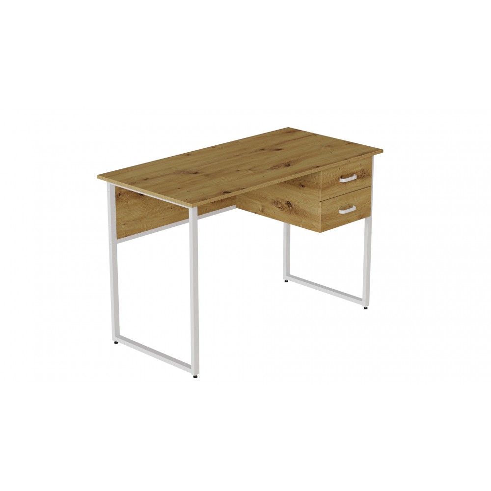 Компьютерный стол Ferrum-decor Дакота 75x120x70 белый ДСП Дуб Артизан 32мм (FRD-107270)