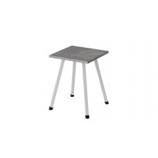 Табурет Ferrum-decor 430x320x320 Білий метал ДСП Бетон 16 мм (FRD-106920)