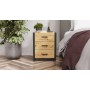 Тумба универсальная Ferrum-decor Вивьен 3 50x41x40 черный ДСП Дуб Артизан 16мм (FRD-106870)