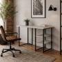 Стол письменный Кевин Ferrum-decor 75x100x60 Черный металл ДСП Кашемир 32 мм (FRD-108120)