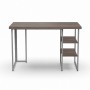 Стол письменный Кевин Ferrum-decor 75x120x60 Серый металл ДСП Дуб Кремона Канолло 32 мм (FRD-108020)
